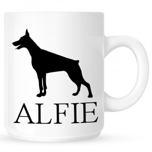 Personalised Doberman Pincher Coffe Mug