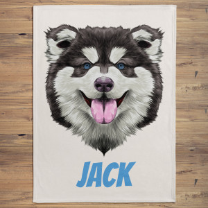 Alaskan Malamute Puppy Blanket