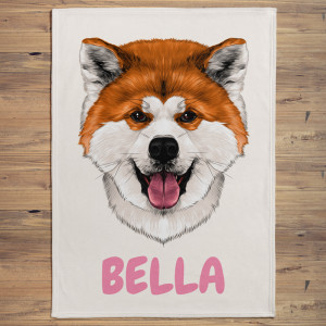 Akita Inu Puppy Blanket