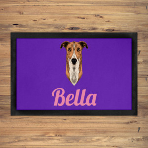 Greyhound Dog Bowl Mat